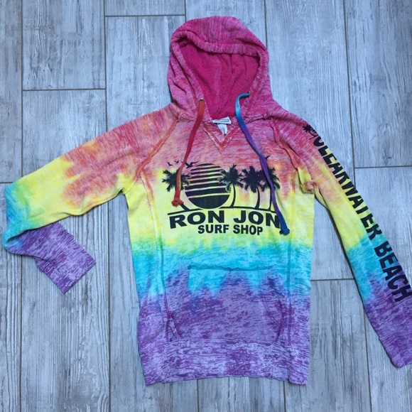 Ron jon tie dye hoodie Clearance